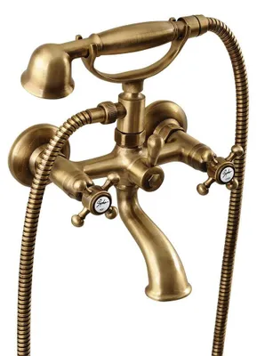 Immagine prodotto di Sapho Reitano Rubinetteria Antea - Miscelatore da bagno con accessori, bronzo 3016