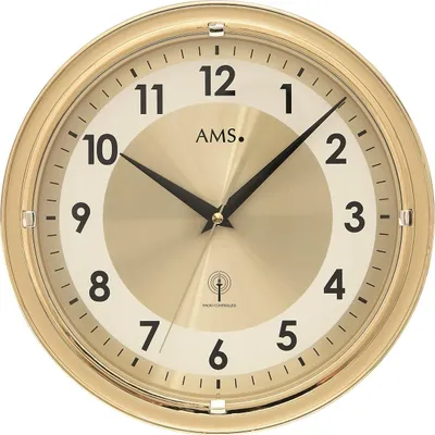 Produktbild von AMS Funk-Wanduhr, Funkwerk, D30x4cm, 5946