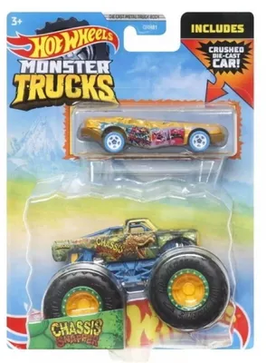 Produktbild von Hot Wheels Monster Trucks Chassis Snapper + auto