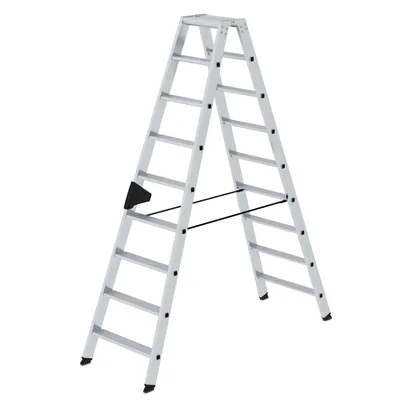 Produktbild von MUNK Stehleiter mit ergo-pad beidseitig begehbar 2x9 Stufen