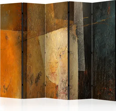 Produktbild von 5-teiliger Doppelseitiger Vlies Paravent - Modern Artistry II 225x172 cm Abstrakt f-A-0517-z-c