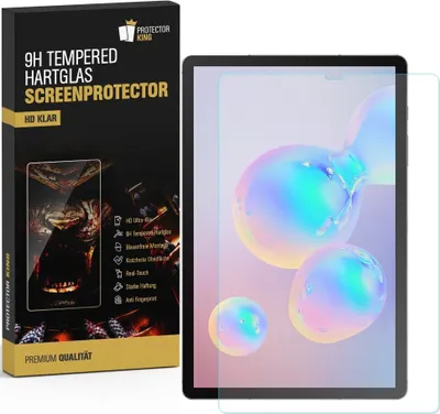 Produktbild von 1x 9H Panzerglas für Samsung Galaxy Tab S6 Displayschutz Schutzglas Panzerfolie Schutzfolie Displayglas Hartglas echtes Tempered Sicherheitsglas Glasfolie