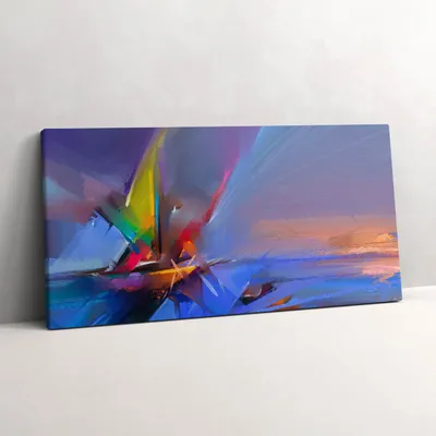 Produktbild von Meereslandschaft – Leinwandbild Wandbild – 140x70 cm – Leinwandbilder – Wandbilder – Schlafzimmer – Flur