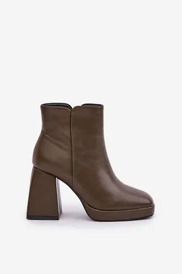Produktbild von Stiefeletten Mit Hohem Absatz Aus  Dunkelgrün Selarae 40