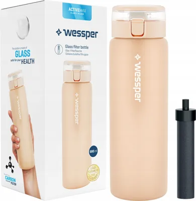 Obrázek produktu pro Wessper ActiveMax Clarti 0,68l béžová filtrační láhev + 1x filtr