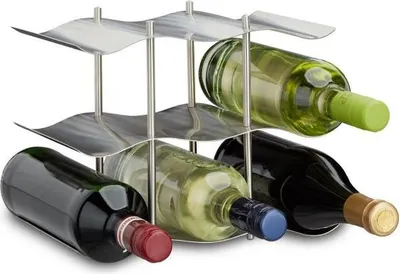 Zdjęcie produktu dla Stojak na wino ze stali nierdzewnej