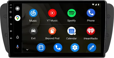 Obrázok produktu pre Android autorádio 9 palcov 128 GB pre SEAT Ibiza 2008–2013 CarPlay Android Auto Navi Bluetooth DAB+