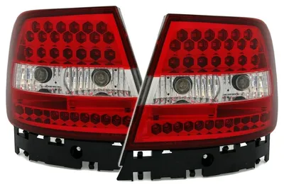Für Audi A4 B5 Limousine ab 1994-1999 LED Rückleuchten Klarglas Rot Weiss in der Farbe Rot von AD TUNING GmbH & Co. KG