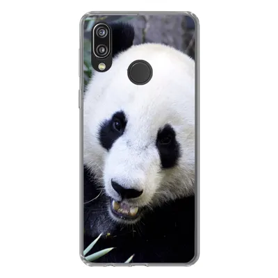 Produktbild von MuchoWow® Handyhülle Schutzhülle Hülle für Huawei P20 Lite (2020) Panda - Tier - Blätter Silikon Softcase Handy Hülle - Kartenhalter