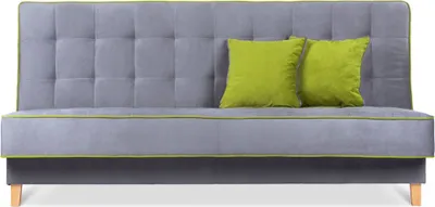 Produktbild von KONSIMO Schlafsofa 3 Personen ausziehbare Liegefläche: 197x120cm mit Wellenunterfederung "DOZER", Hellgrau, Velours-Stoff, Kinderzimmer, 197x94x93cm