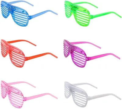 Obrázek produktu pro Neonové brýle na párty – 6 barev – 3 režimy – 30 g – lehké