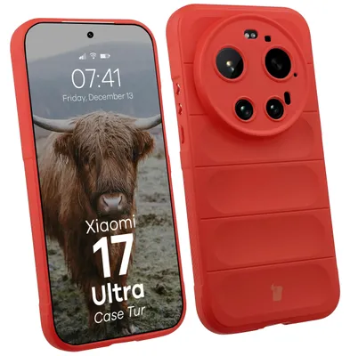 Produktbild von Robuste Handyhülle für Xiaomi 17 Ultra, Bizon Case Tur, Rot