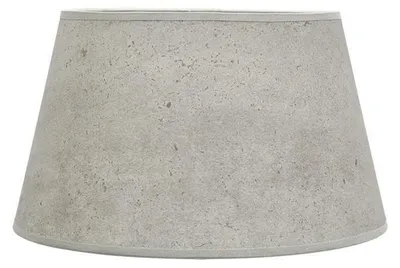 Lampenschirm E27, Zement grau, 35x25x20 cm, konisch
