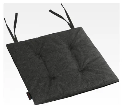 Produktbild von Gartenstuhlkissen MIA 40x40 cm - Öko-Leinen - Wasserdichtes Kissen für Gartenstühle - Bequemes Kissen - Grau
