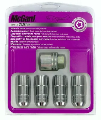 Produktbild von MCGARD Original Felgenschlösser Satz 60 M14 SW21 50mm Länge für TESLA Model Y (5YJY) Model 3 (5YJ3) Model X (5YJX)