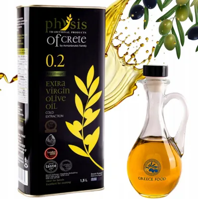 Produktbild von Physis of Crete Natives Olivenöl Extra 1,5 l + Olivenölflasche 250 ml