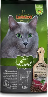 Produktbild von Leonardo Cat Food 758225, Adult, Lamm, 7,5 kg