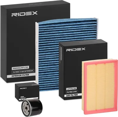 Produktbild von RIDEX Filterset Inspektionspaket Filtersatz für FORD Focus II Schrägheck (DA, HCP, DP) Focus II Kombi (DA, FFS, DS) FOCUS II Cabriolet für VOLVO V50
