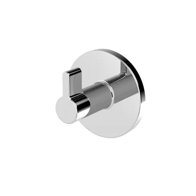 Produktbild von Lenz VIDA Handtuchhaken Chrom - kleben oder bohren - vielseitig einsetzbar - 5,5cm Durchmesser - 4406902