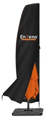 Image de Housse de protection pour parasol de jardin, dimensions 205 x 45/75/32 cm, imperméable, anti-UV, coupe-vent, résistante à la neige, en tissu Oxford