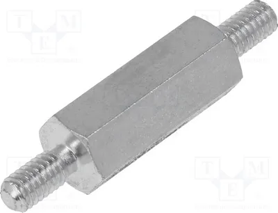 Produktbild von 10x Distanzmuffe mit Gewinde 20mm sechskant Außengew: M4   427X20 Distanzelemente a