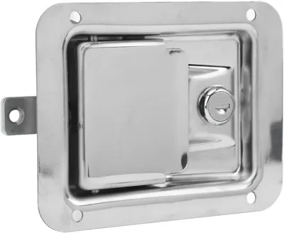 Productafbeelding van Veiligheidsslot voor Campervergrendeling Peddelgrendel 304 Roestvrij Staal, 5,5" X 4,3", Geen Diefstalzorgen voor Vrachtwagens