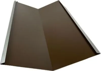 Produktbild von Kehlblech Kehle 2 m lang Alu Braun RAL 8014 Zuschnitt 50 cm - Siehe Skizze