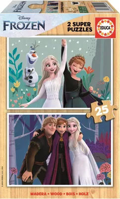 Obrázok produktu pre Disney Frozen dreven puzzle 2x25ks.