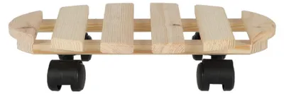 Obrázek produktu pro ESSCHERT DESIGN Pojízdná podložka pod květináč 28 cm, přírodní