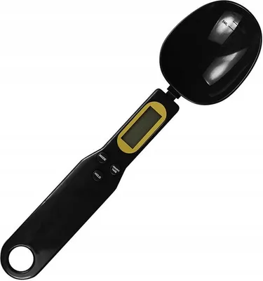 Produktbild von Küchenwaage, Handlöffel mit Präzisionsmessung, LCD-Display, Schwarz