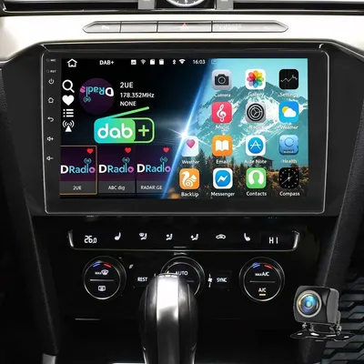 Produktbild von Autoradio 10 Zoll für VW Passat B8 2015-2020 Android 15 GPS Navi DAB+ Carplay Android Auto WiFi Bluetooth 4GB RAM 64GB Speicher 2 DIN Doppel DIN