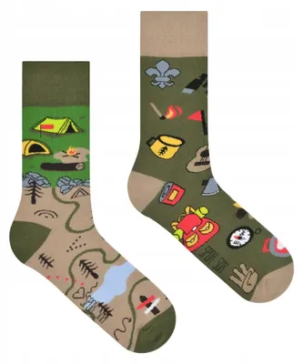 Produktbild von Spox Sox Skaut Pfadfinder Socken, Gr. 44-46, Outdoor-Design