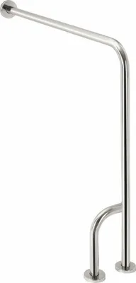Produktbild von HANDICAP Stützgriff links 800x850mm, polierter Edelstahl