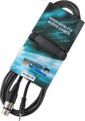 Produktbild von keepdrum MC-008XJ 3m XLR Female - 3,5mm Miniklinke