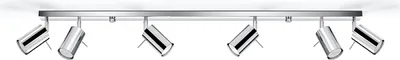 Zdjęcie produktu dla Spot RING chromowany 6xGU10x40W metal wym:6x117x16cm IP20 Sollux Lighting