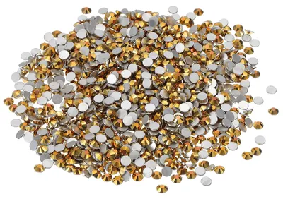 Produktbild von 1440 goldfarbene Strasssteine zum Basteln und Dekorieren