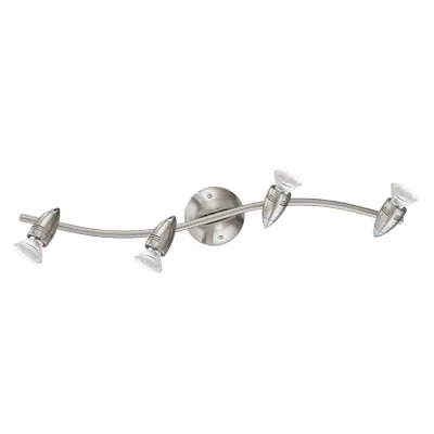 Image de Spot LED Eglo 92644 Magnum GU10 4x3W 4x240lm 3000K nickel mat
