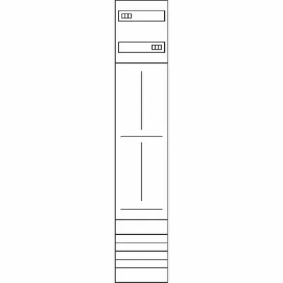 Produktbild von Hager Komplettfeld universZ ZH53X3 1350mm 2ZP 1feld NRW SH,MV N-sachsen EON
