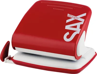 Obrázok produktu pre Sax Bürolocher 0-418-13 für 25 Blatt rot