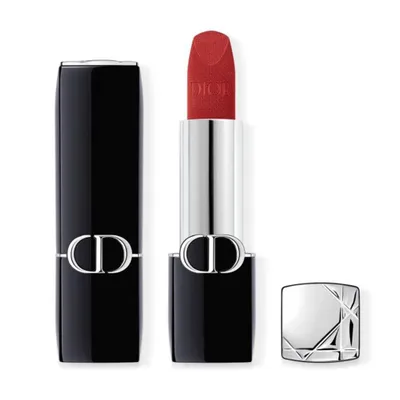 Productafbeelding van Dior Rouge Velvet, Rood, Rouge Saga, 1 kleur, Voedend, Volumegevend, Verzachtend, Voor vrouwen, Mat, Zachte textuur