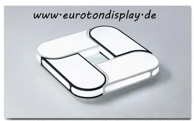 Produktbild von D1675-60x60 LED Deckenleuchte mit Fernbedienung ist die Lichtfarbe/Helligkeit einstellbar A+LED Wohnzimmerleuchte Kronleuchte Pendelleuchte Deckenlampe Deckenstrahler LED Deckenleuchte