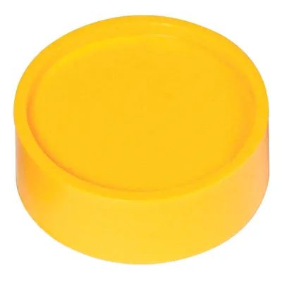 Immagine prodotto di MAUL Magnete rotondo 10 pezzi 2 kg Plastica Ferrite resistente alla rottura Verniciato Ø 3,4 x 1,4 cm Giallo