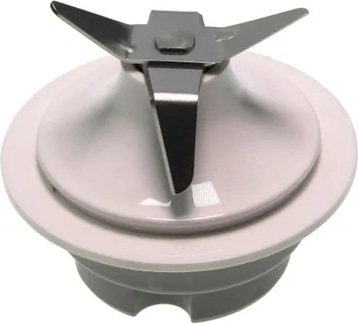 A close-up studio shot of a blender blade assembly.