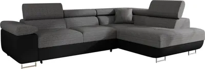 Produktbild von MIRJAN24 Ecksofa Torezio, Stilvoll Eckcouch mit Bettkasten und Schlaffunktion, Moderne Schlafsofa (Soft 011 + Lux 06, Seite: Rechts)