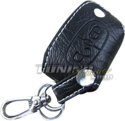 Produktbild von Schlüsseltasche Schlüsseletui Schlüssel Etui LEDER Weiss 2T für Peugeot Citroen