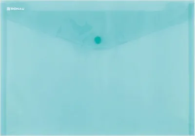 Image de Enveloppe transparente avec bouton-pression A4 PP, verte