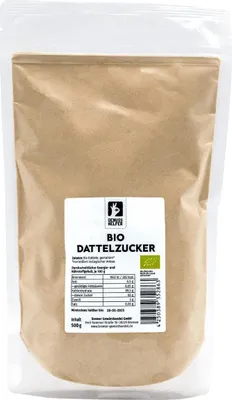 Produktbild von Dattelzucker, 100% pure Dattelsüße, 500g