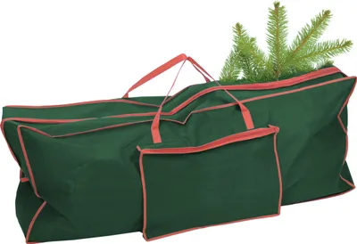 Image de 3.07 Sac de rangement pour sapin de Noël en vert - environ 125 x 30 x 50 cm