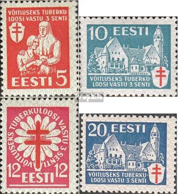 Produktbild von Briefmarken Estland 1933 Mi 102-105 (kompl.Ausg.) gestempelt Tuberkulosebekämpfung