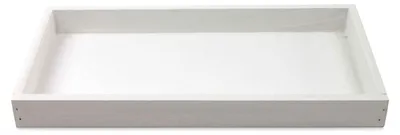 Image de Plateau de service en bois rectangulaire blanc 40 x 16 cm comme plateau décoratif